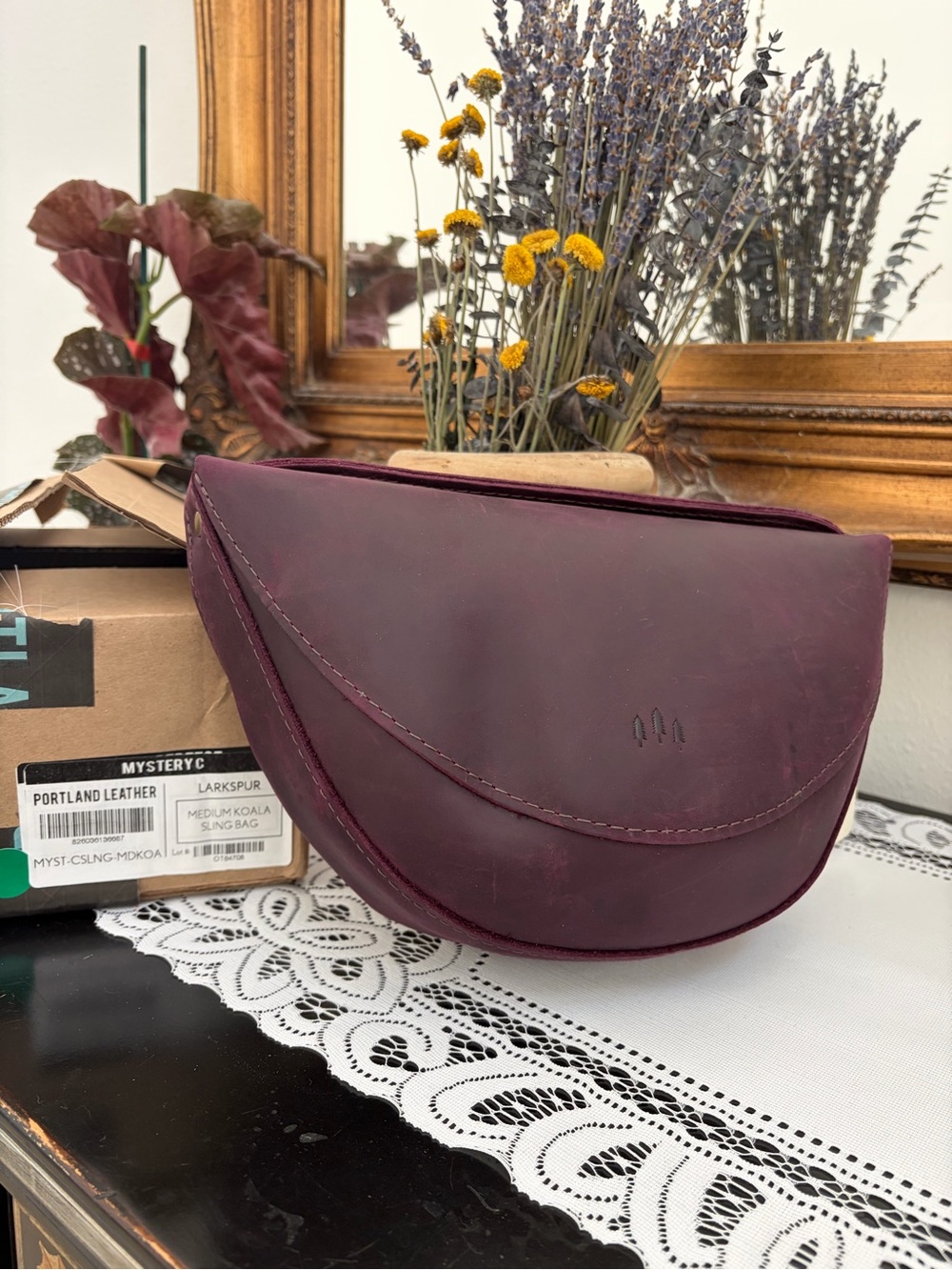 *New* Portland Leather Medium Koala Sling Bag - Larkspur